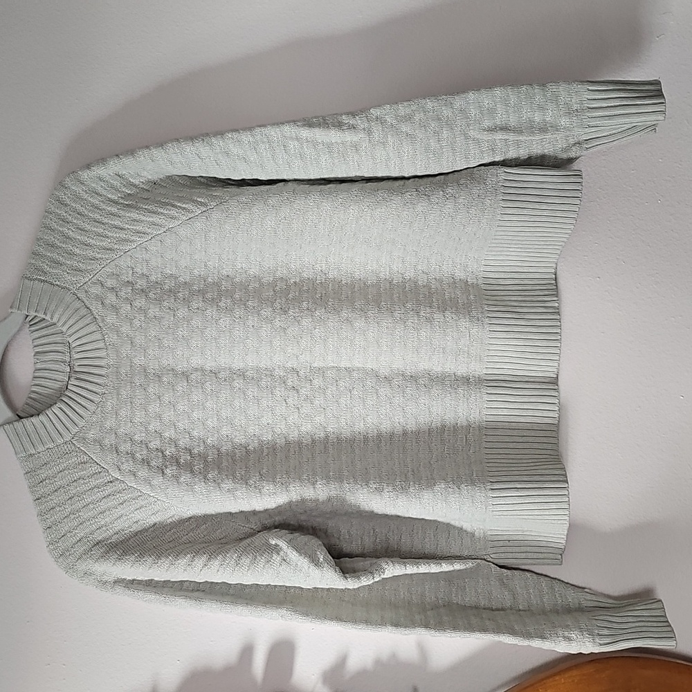 lululemon Textured Light Gray Sweater